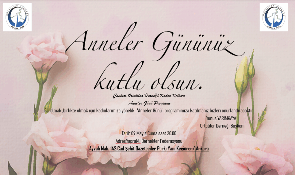 Anneler Günü Programı