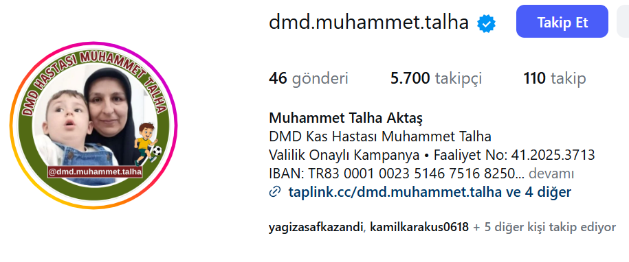 DMD Hastası Muhammet Talha’ya destek için 18-19 Aralık Perşembe ve Cuma günleri Çubuk’ta kermes düzenlenmektedir.
